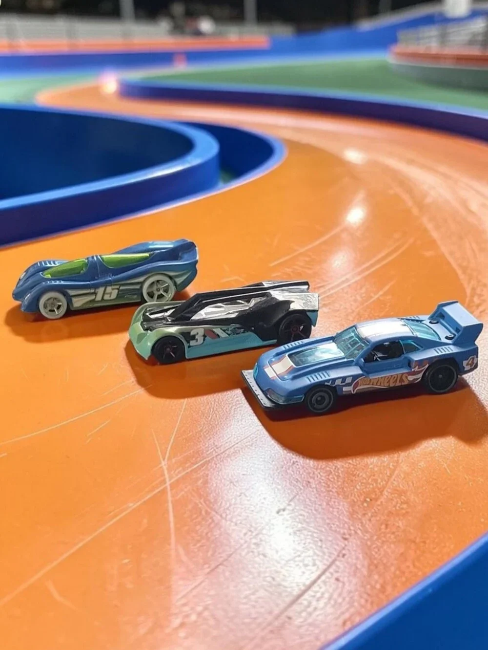 (Lot Of 3) Assorted Hot Wheels Power Pistons/Split Vision/ GT-Scorcher/Die-Cast
